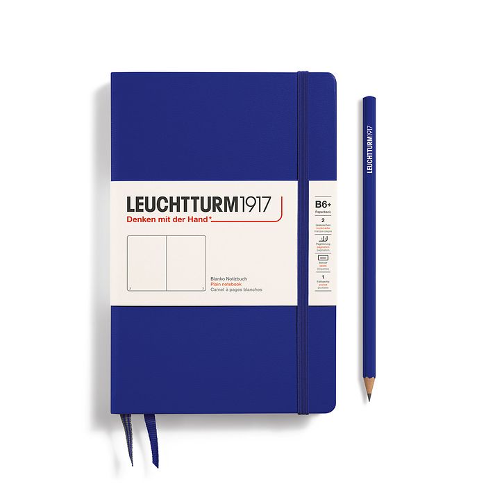 LEUCHTTURM1917 Paperback Notebook B6+ Hardcover - Ink