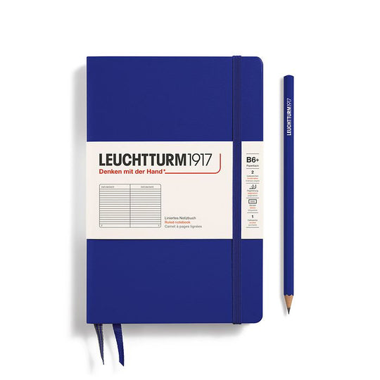 LEUCHTTURM1917 Paperback Notebook B6+ Hardcover - Ink