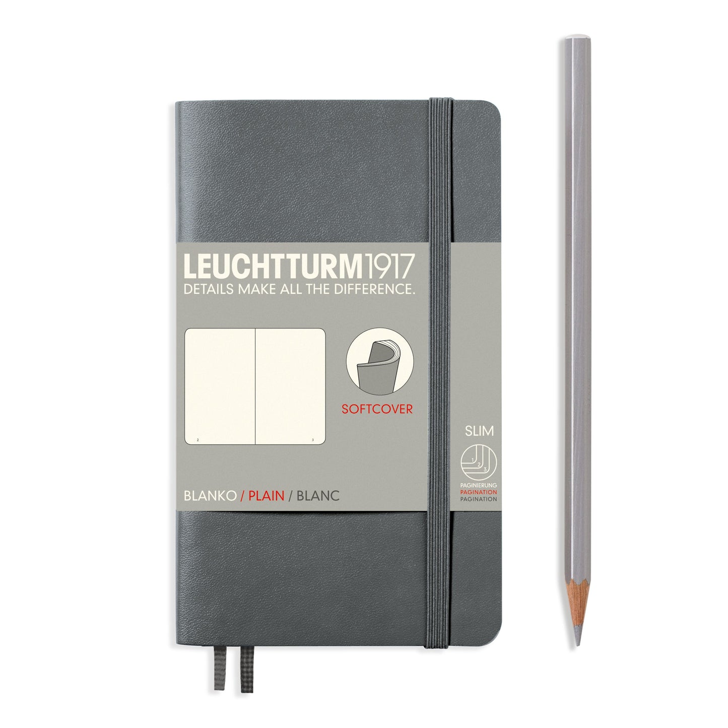 Leuchtturm1917 A6 Softcover Pocket - Anthracite