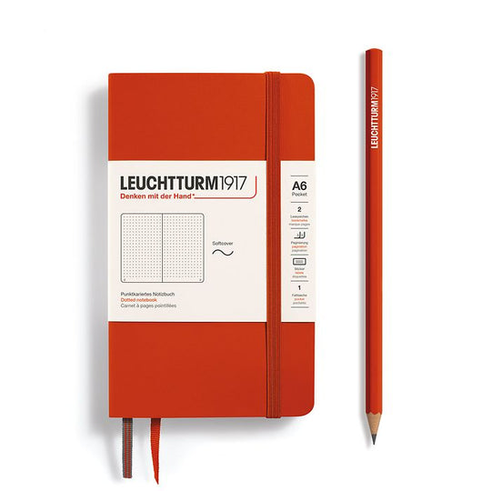 Leuchtturm1917 Notebooks Softcover Pocket A6 - Fox Red