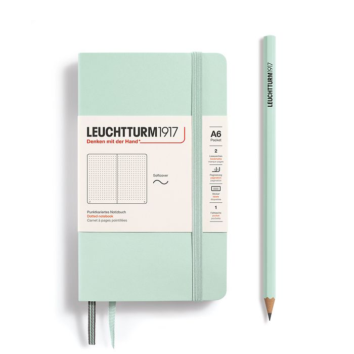 Leuchtturm1917 Notebooks Softcover Pocket A6 - Mint Green