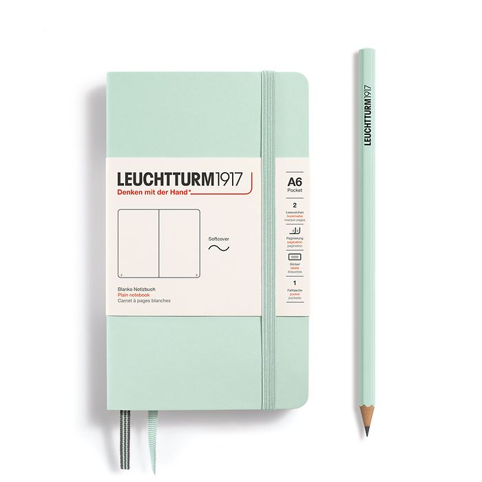 Leuchtturm1917 Notebooks Softcover Pocket A6 - Mint Green