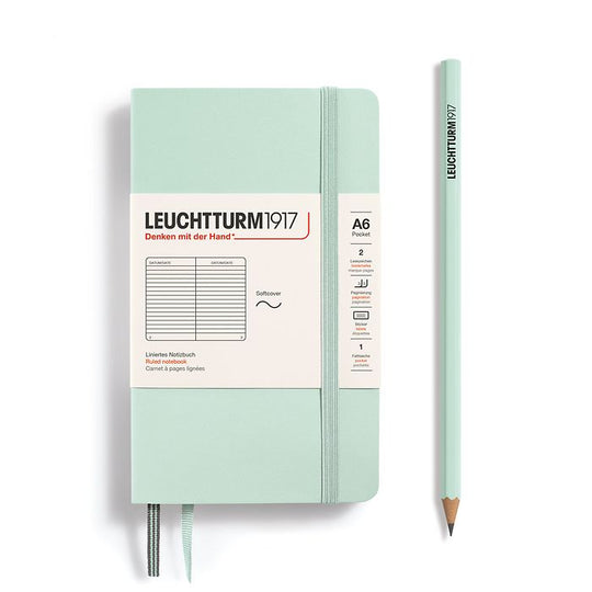 Leuchtturm1917 Notebooks Softcover Pocket A6 - Mint Green
