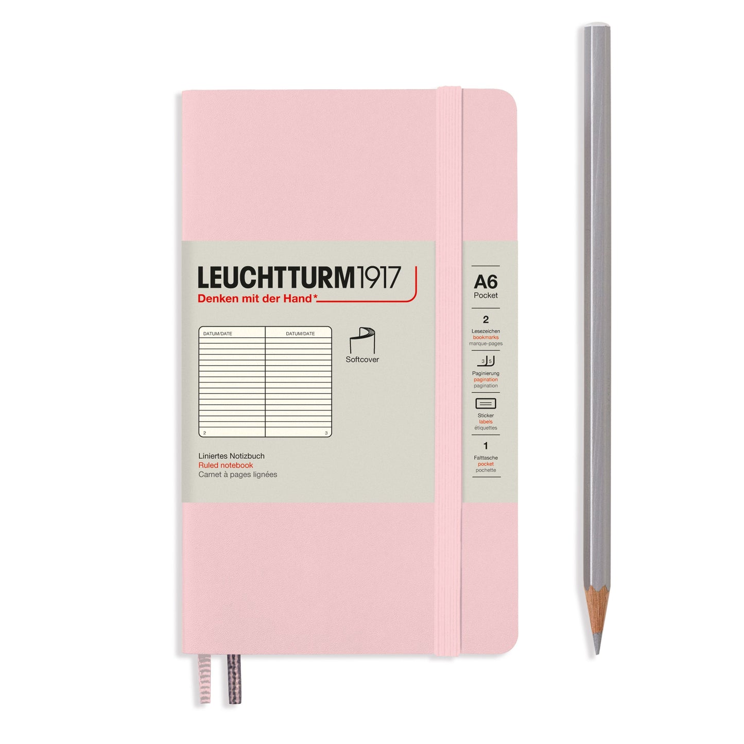 Leuchtturm1917 A6 Softcover Pocket - Powder