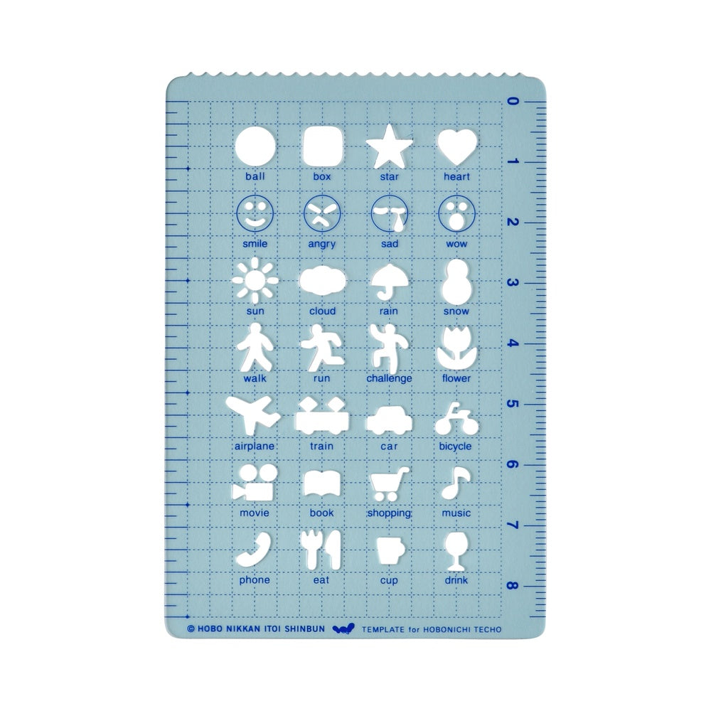 Hobonichi Accessorie Stencil - Activities