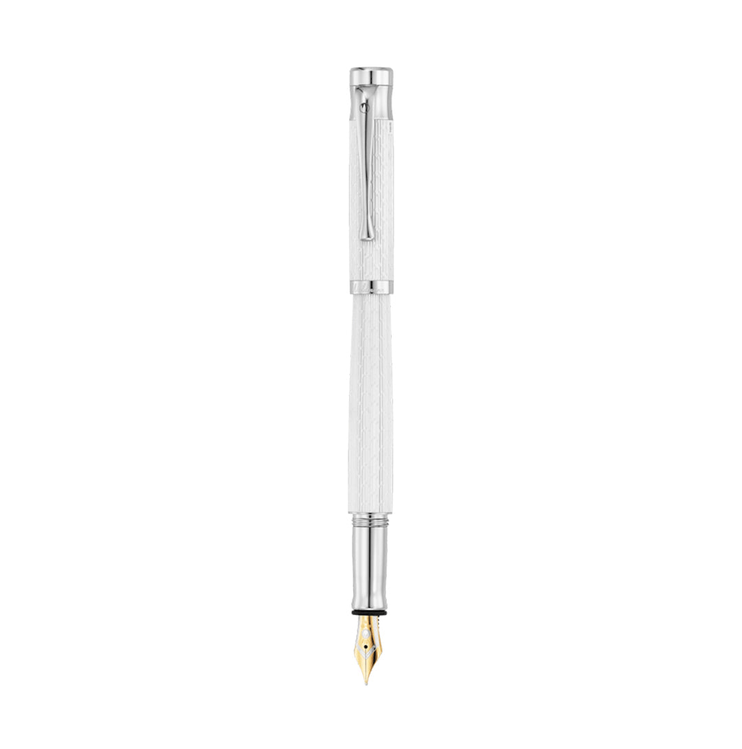 Waldmann Tango Gold Nib Fountain Pen - Brilliant White Lacquer