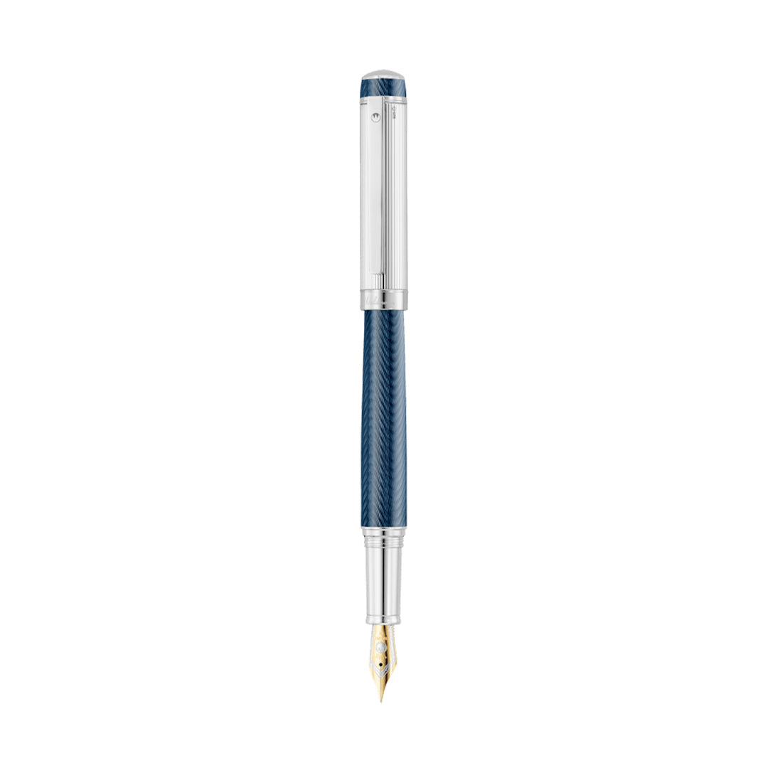 Waldmann Grandeur Gold Nib Fountain Pen - Ocean Blue Lacquer