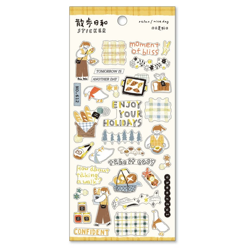 Mind Wave Stickers Perfect Weather For A Walk Sticker - Going To The Bakery