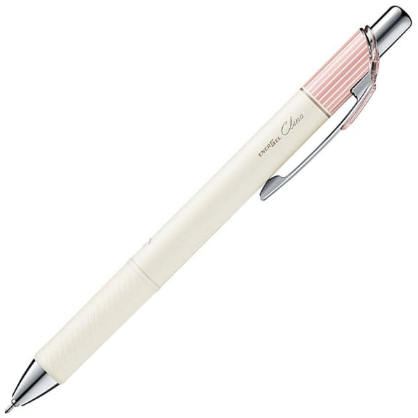 Pentel EnerGel Clena 0.4mm Black Ballpoint Pen - Pink