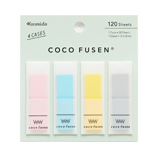 KANMIDO Sticky Notes Color COCO FUSEN 12 x 42 mm - Blue