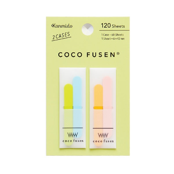 KANMIDO Sticky Notes Color COCO FUSEN 6 x 42 mm - Lime RS