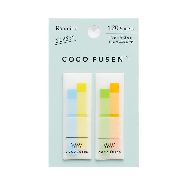 KANMIDO Sticky Notes Bookmark COCO FUSEN 6 x 42 mm - Light Blue