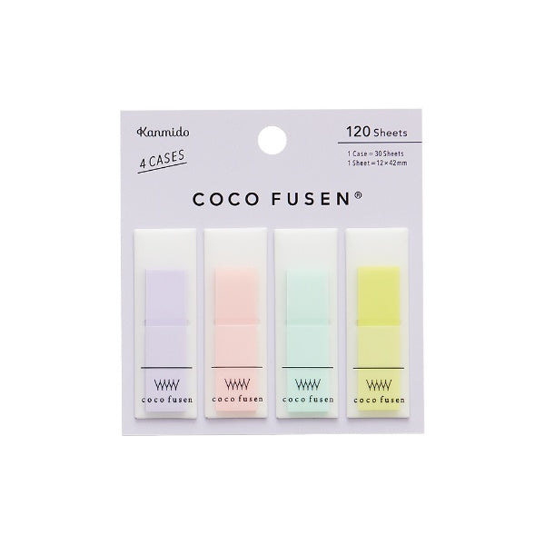 KANMIDO Sticky Notes Color COCO FUSEN 12 x 42 mm - Sherbet