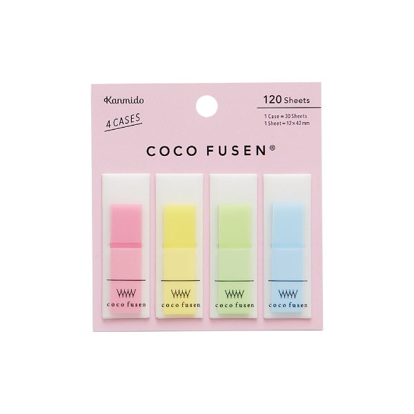 KANMIDO Sticky Notes Color COCO FUSEN 12 x 42 mm - Colourful