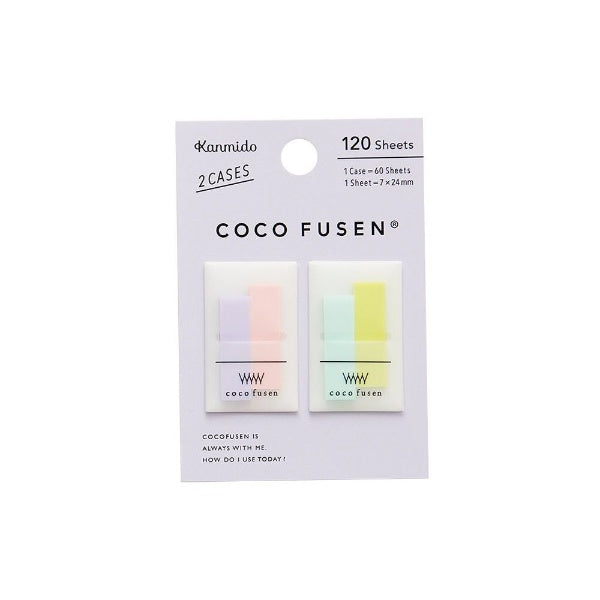 KANMIDO Sticky Notes Mini Color COCO FUSEN 7 x 24 mm - Sherbet