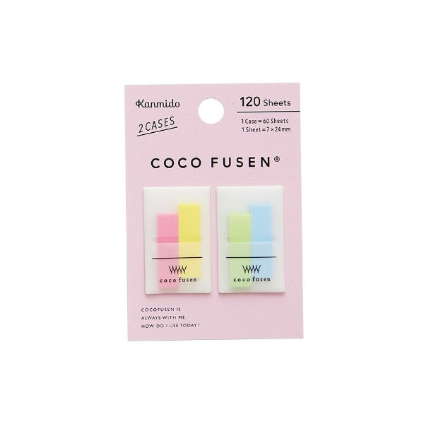 KANMIDO Sticky Notes Mini Color COCO FUSEN 7 x 24 mm - Colorful