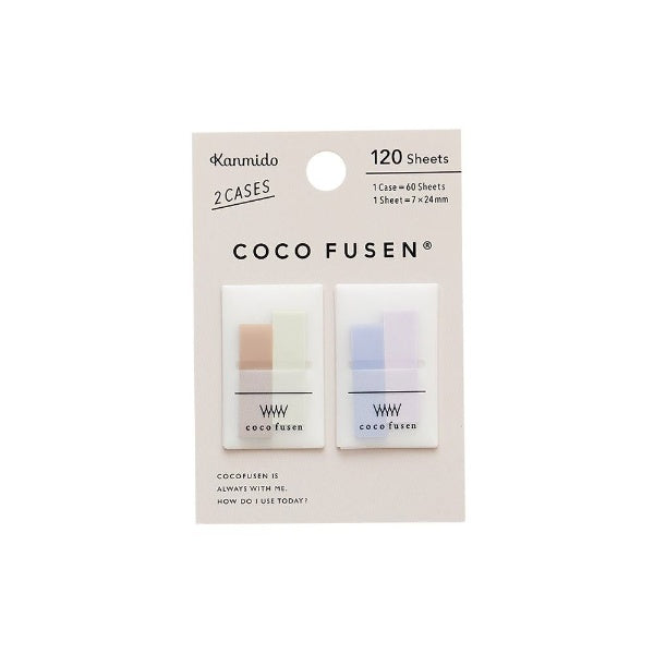 KANMIDO Sticky Notes Mini Color COCO FUSEN 7 x 24 mm - Moonlight