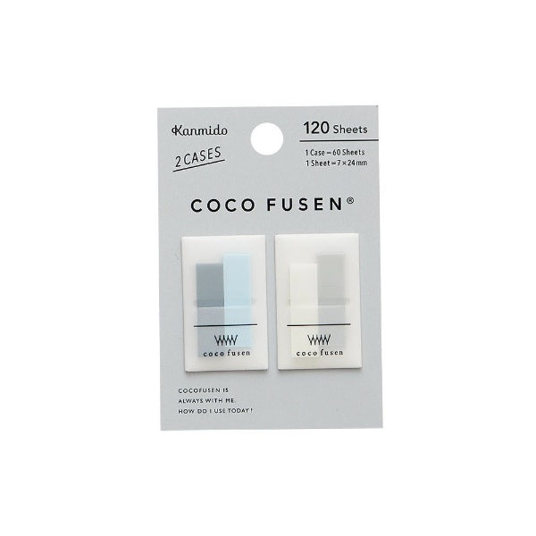 KANMIDO Sticky Notes Mini Color COCO FUSEN 7 x 24 mm - Cool Gray