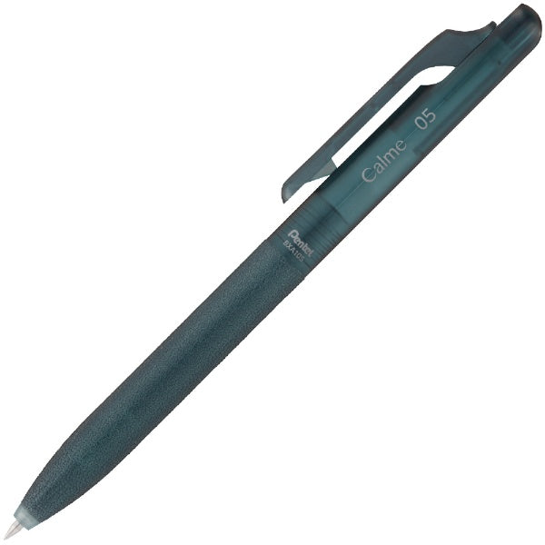 Pentel Calme Frosted Series Limited Edition 0.5mm Ballpoint Pen With Black Ink - Sea Blue