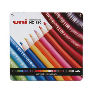 Mitsubishi Coloured Pencil - 24 Colours