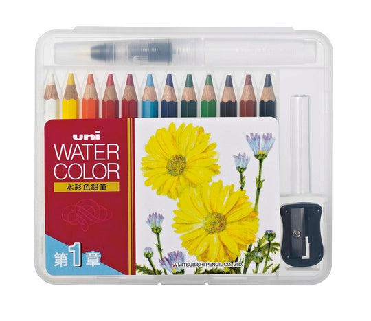 Mitsubishi Coloured Pencils Calla Lily Compact 12-Colours - Nature Tone