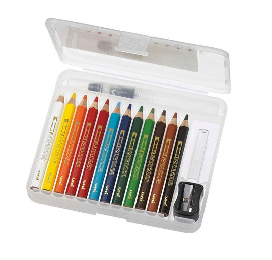 Mitsubishi Coloured Pencils Calla Lily Compact 12-Colours - Nature Tone