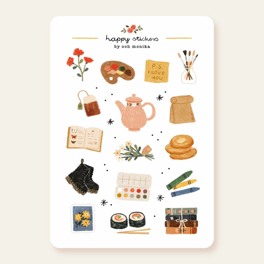 Bits And Pieces - Planner &amp; Journal Stickers |A6 Matte Paper
