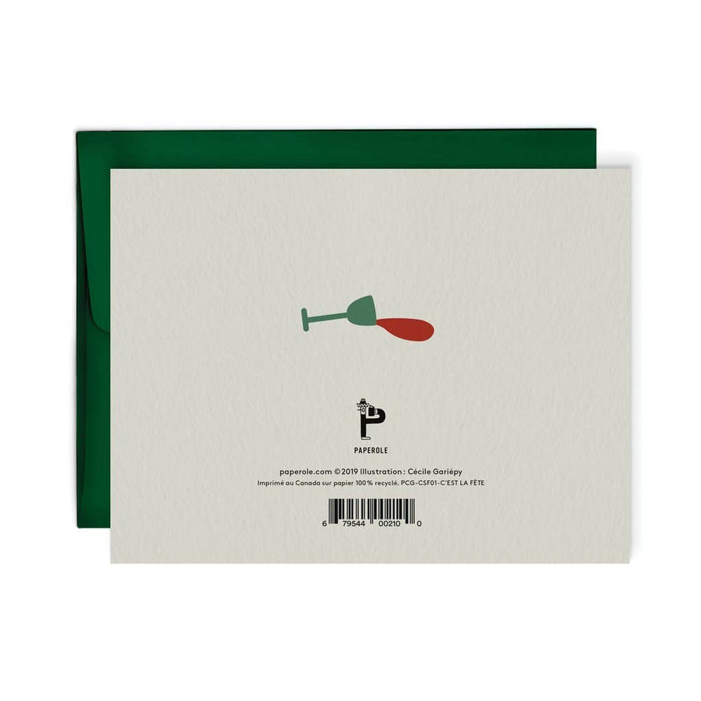 C’EST LA FÊTE — Greeting card