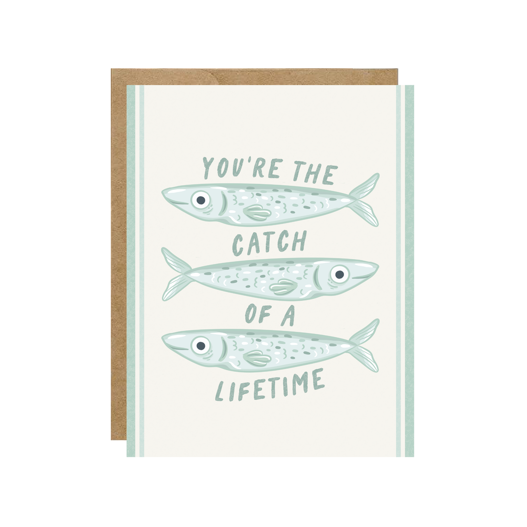 Catch of a Lifetime - Fish Sardine Love Card
