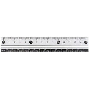 Raymay Fuji Ruler 15cm - White