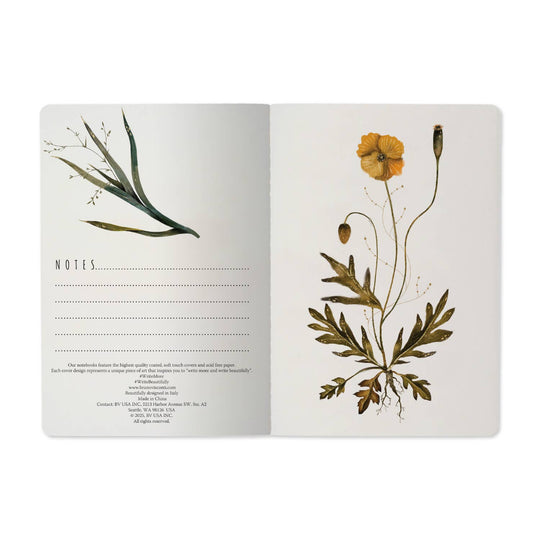A5 Notebook - Violets and Greens 