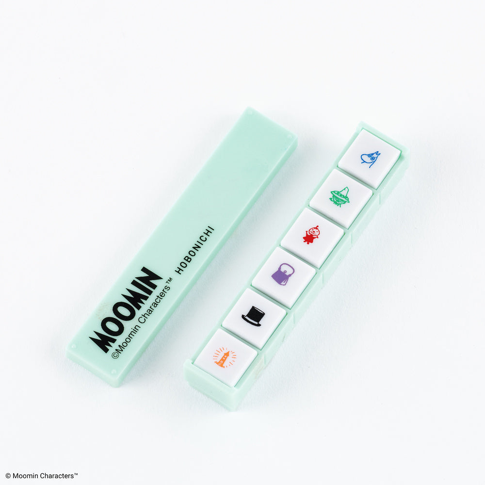 Hobonichi Moomin Kodomo no Kao Pochitto6 Push-Button Stamp