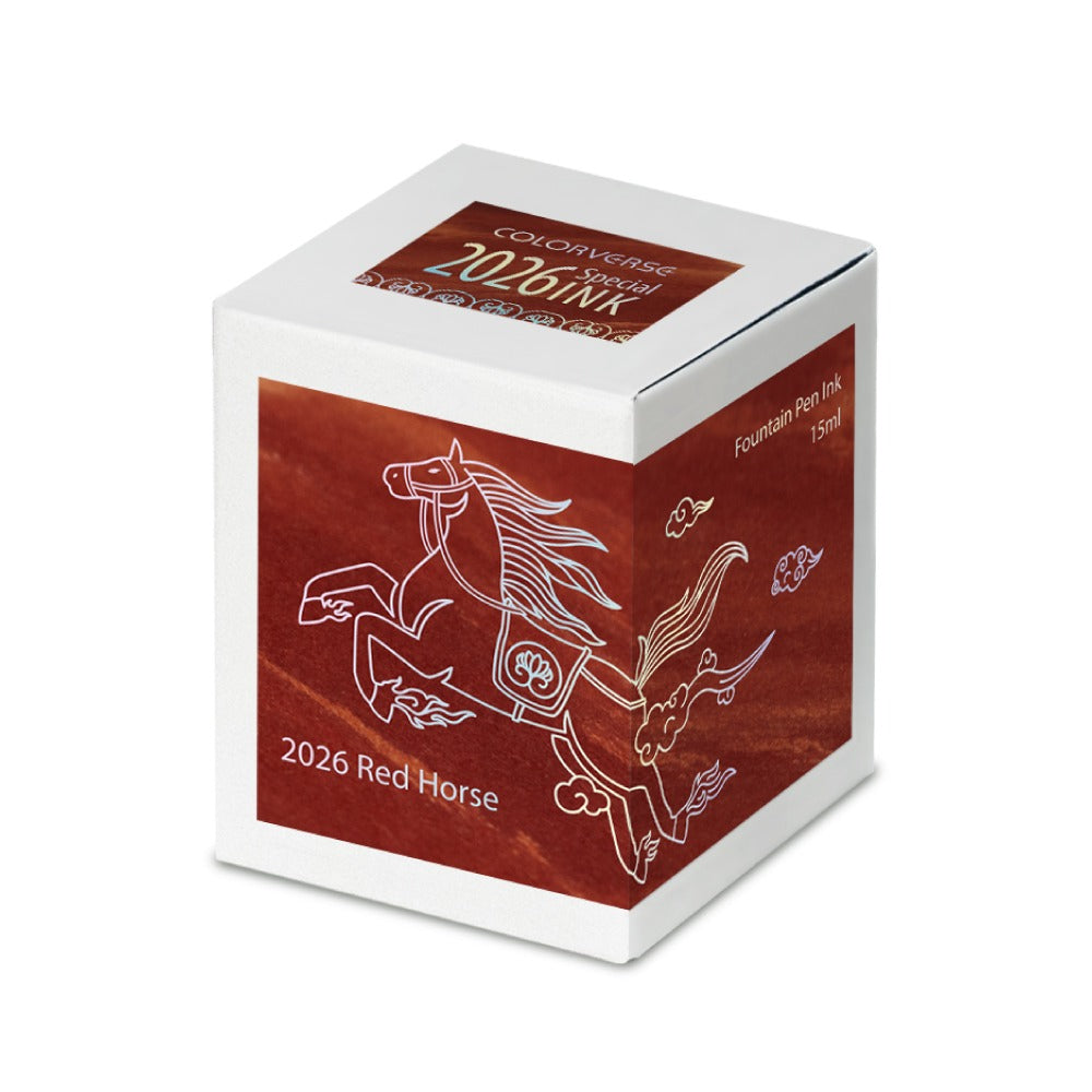 ** Pre-order** Colorverse Fountain Pen Ink 2026 Lunar New Year- Red Horse Standard