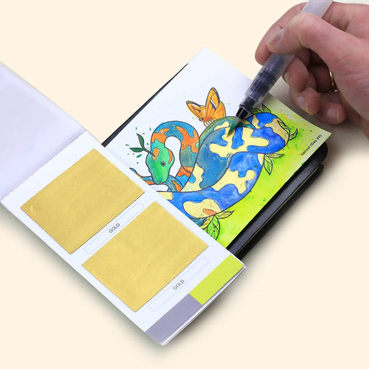 Viviva Colors Metallics Colorsheets- 10 Handmade Watercolors