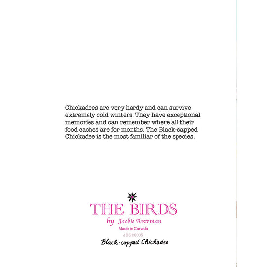 Black-Capped Chickadee Bird Portrait Greeting Card