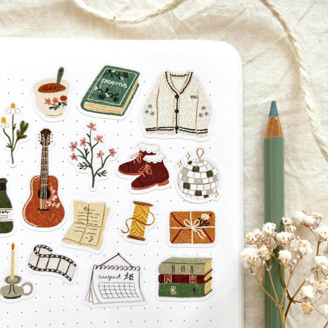 Folklore - Planner &amp; Journal Stickers | A6 Matte Paper