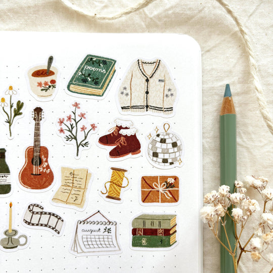 Folklore - Planner &amp; Journal Stickers | A6 Matte Paper
