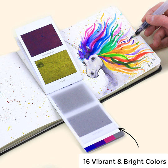 Viviva Colors Original Colorsheets - 16 Handmade Watercolors