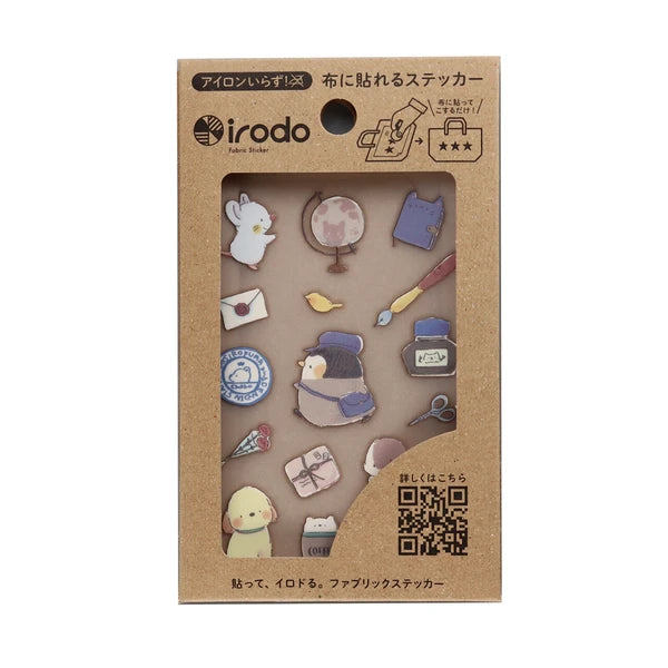Irodo Washi Tape Ironless Fabric Sticker - Fluffy Letter