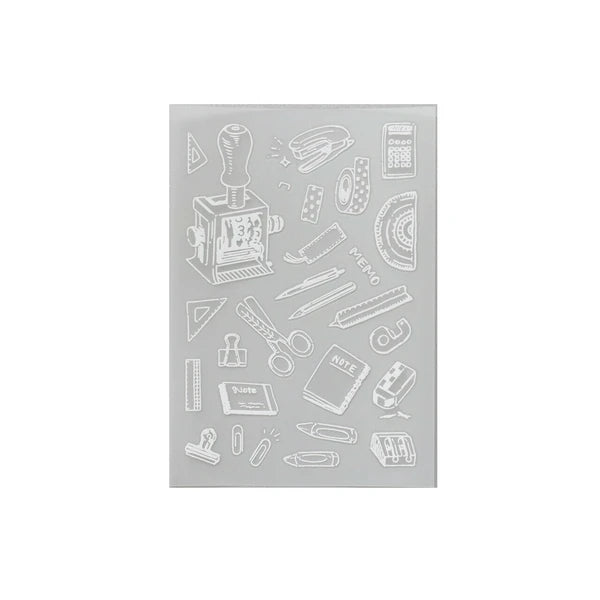 Irodo Fabric Transfer Stickers - Stationery White