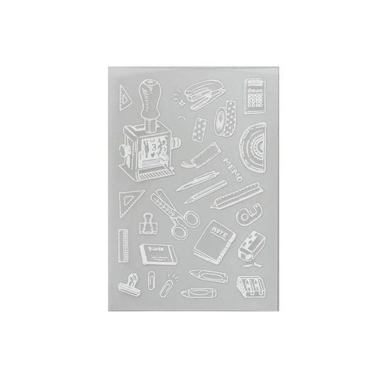 Irodo Fabric Transfer Stickers - Stationery White