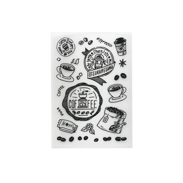 Irodo Fabric Transfer Stickers - Coffee Black