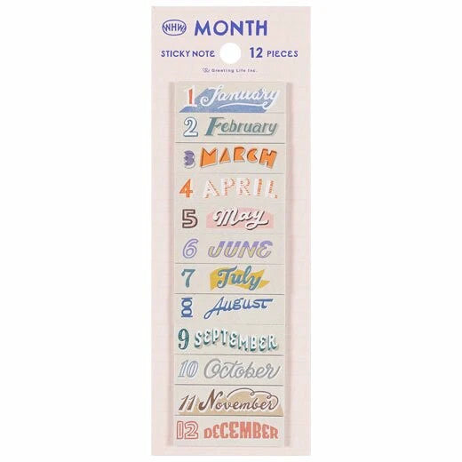WHW Sticky Notes- Months