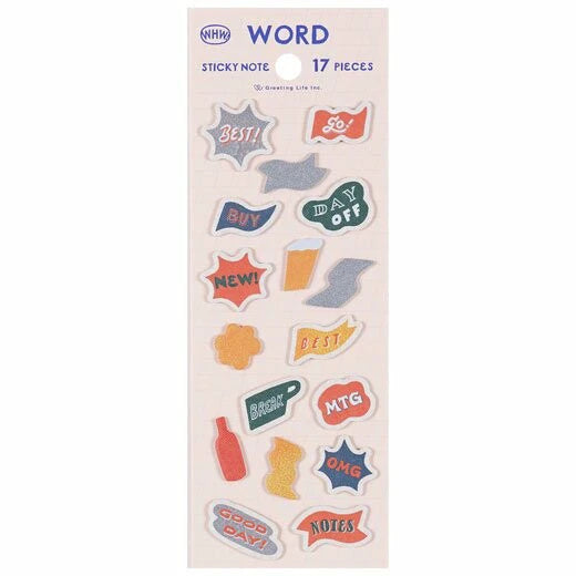 WHW Sticky Notes- Words