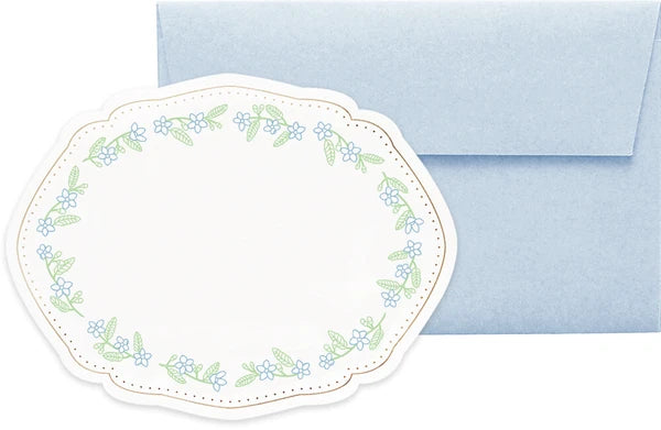 Matoka Greeting Card Charme Mini Card Set Blue Star