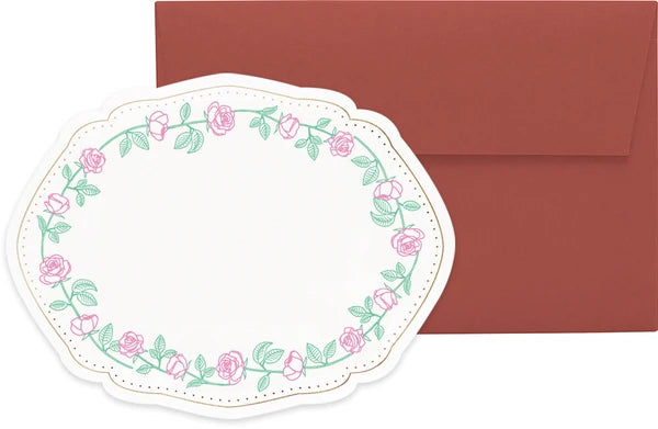 Matoka Greeting Card Charme Mini Card Set Rose