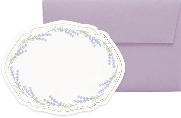 Matoka Greeting Card Charme Mini Card Set Lavender