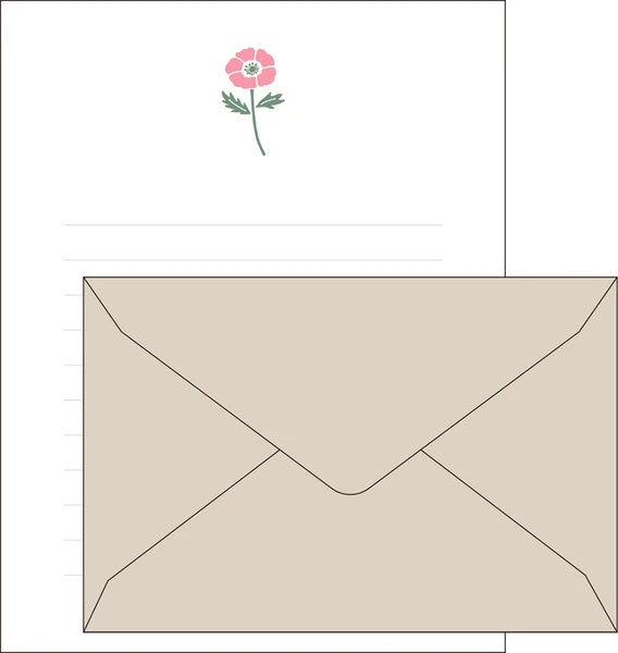 Matoka Mois et Fleurs Letter Set Anemone