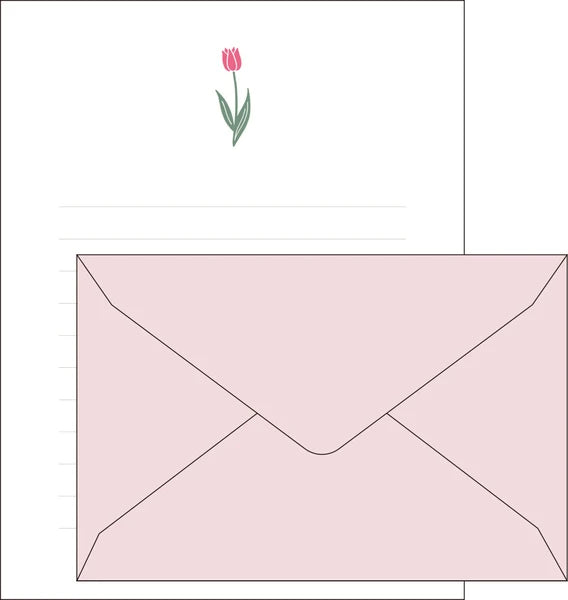 Matoka Mois et Fleurs Letter Set Tulip