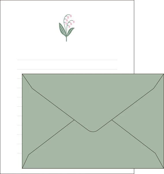 Matoka Mois et Fleurs Letter Set Suzuran